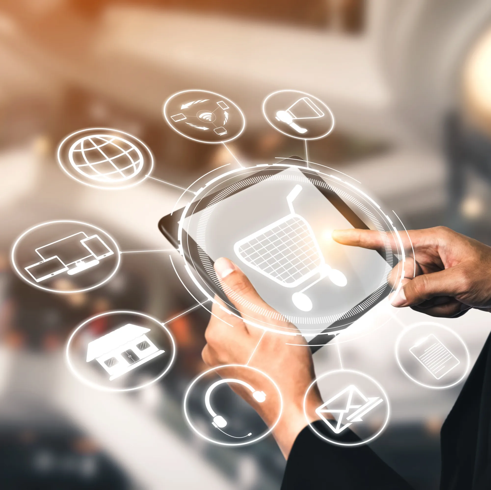 Omni-channel technology illustration